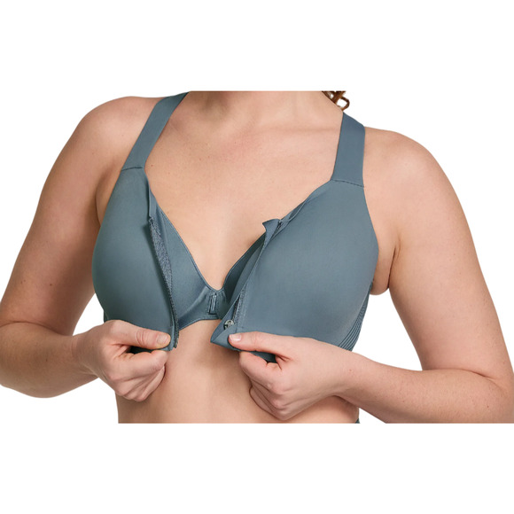 Victoria's Secret VSX Knockout Front-Close Women's Sport Bra Dark Steel Size 38D - Picture 6 of 9